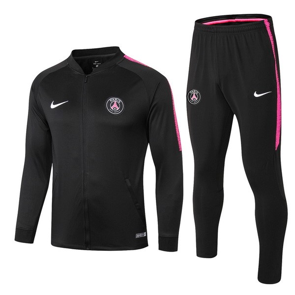 Chandal De Lana Niño PSG 2018-2019 Negro Blanco Rosa